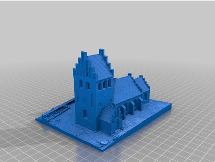danish church sorolin 3d print model - Mito3D