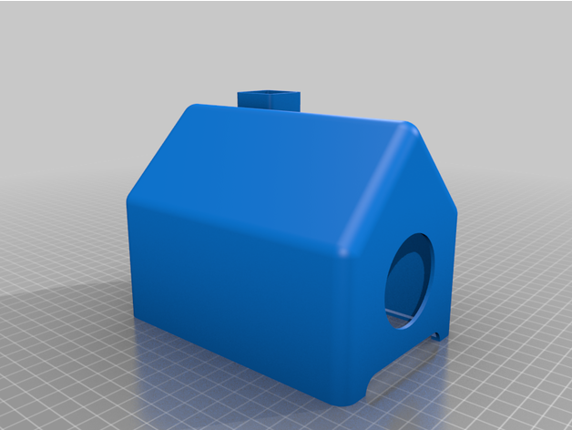 lisse maison bleue lampe enfer 3D print model - Mito3D