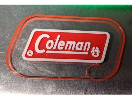 retro Coleman logotipo 3dprintpgh 3d print model - Mito3D