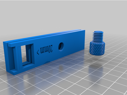 add inch tool rule thumb screw xpower360 3d print model - Mito3D
