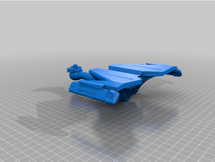 klingon great gull heavy battlecruiser krazygit 3d print model - Mito3D