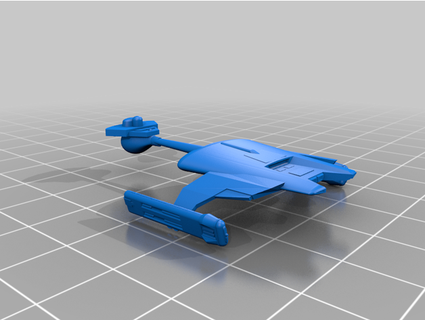 klingon velozes fragata maluco 3d print model - Mito3D