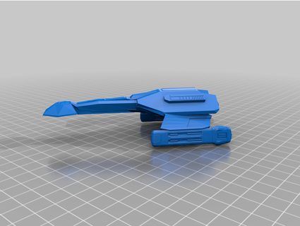 klingon k-34 frigate krazygit 3d print model - Mito3D