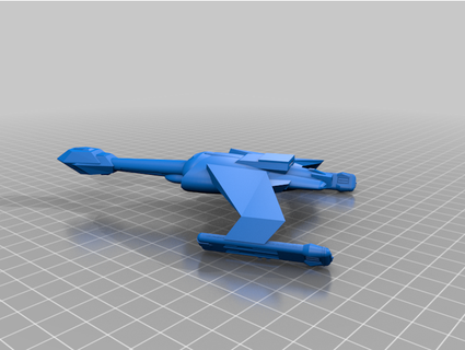 klingon d-22 destroyer krazygit 3d print model - Mito3D