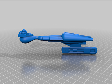 klingon k 9 batedor maluco 3d print model - Mito3D