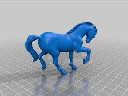 giocattolo cavallo pulito dettagli menta piperita 3d print model - Mito3D