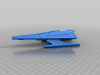 federation hawkeye-class torpedo patrol boat krazygit 3d print model - Mito3D