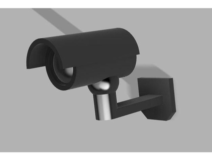 surveillance caméra soutenir dioramas oups 3d print model - Mito3D