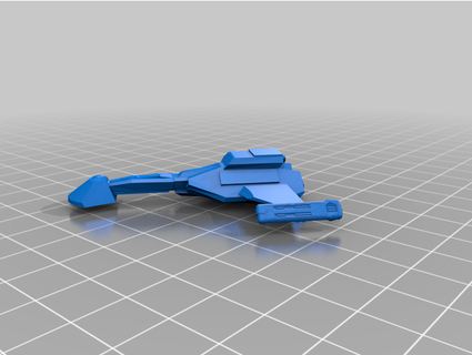klingon destructor krazygit 3d print model - Mito3D