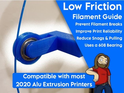 upper filament guide ender 3 beardymike 3d print model - Mito3D