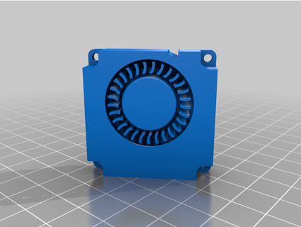 dueto inteligente efector ventilador conductos 3010 4010 radial impresión aficionados dividir 3d print model - Mito3D