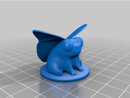 fred frog he's butterfly timoteeei 3d print model - Mito3D