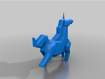 mágico unicornio infierno 3d print model - Mito3D