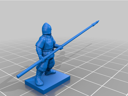 tardi mezzo età generico fanteria truppe tipo Lunedi 3d print model - Mito3D