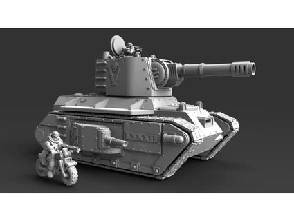 schwer Panzer Ragnarok mark 39 weiblich Karkin 3d print model - Mito3D