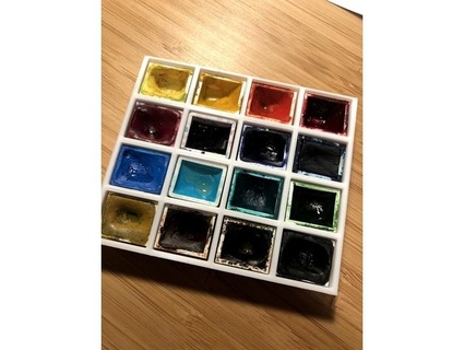 watercolor palette 16 half-pan craig young pocket box jtchang 3d print model - Mito3D