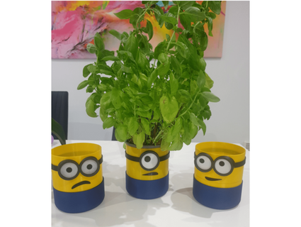 minions self watering planter motalw 3d print model - Mito3D