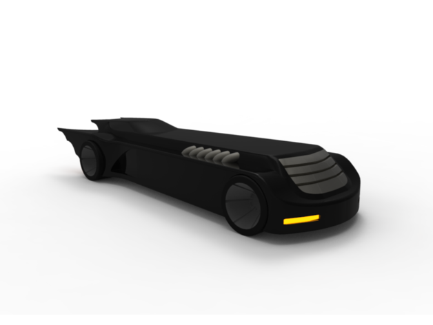 batman batmobile animated series iniramiro 3D print model - Mito3D