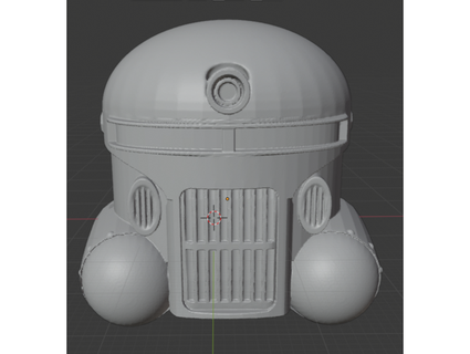 dystopian russian power armour helmet mini mountain smithy 3d print model - Mito3D