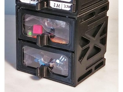 fuerte weight trimmed resistor cajas + double high cajones 3d print model - Mito3D
