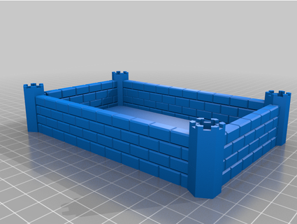 castle dice tray notoriousscrat 3d print model - Mito3D