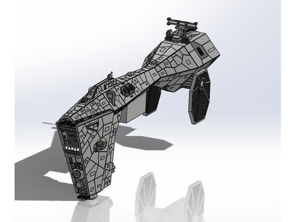 fixed imperial nebulon b cruiser jssharpknife 3d print model - Mito3D