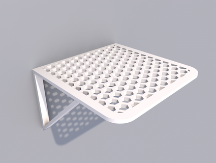 hexagon shelf spmilk 3d print model - Mito3D