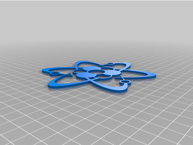 100hex átomo zipox 3D print model - Mito3D