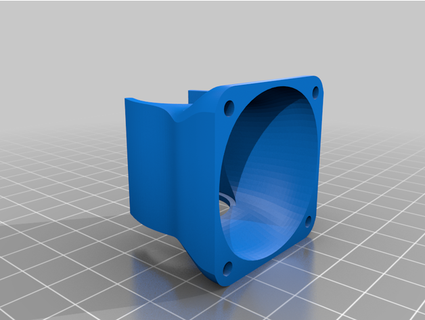 anycubic chiron original hotend 40mm fan duct spmilk 3d print model - Mito3D