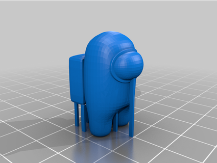 among us + support cas-bel 3d print model - Mito3D