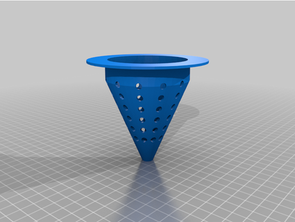 hydroponic conical net pot nathanaelrouillard 3d print model - Mito3D
