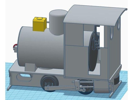 16mm escala sm32 fuego locomotora izquierda Hoffman steve 3d print model - Mito3D