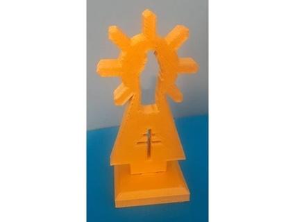 Virgen del Pilar berber işi 3d print model - Mito3D