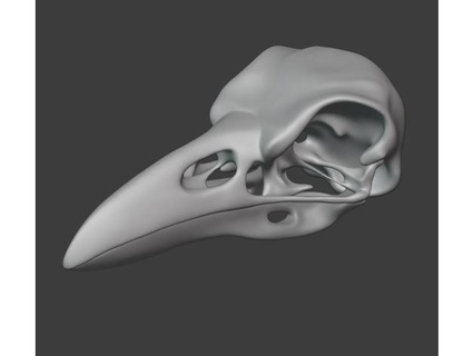 raven skull menguy 3d print model - Mito3D