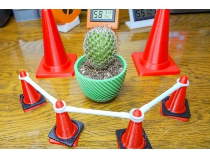mini traffic color cone tokyo bird 3d print model - Mito3D