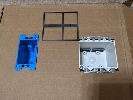 vecchio utilità scatola ritagliare modello 1 gang 2 mmdeveloper 3d print model - Mito3D