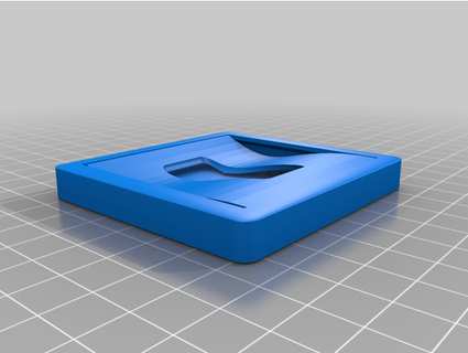 25 polegada quadrado negócio cartão suporte fucich13 3d print model - Mito3D
