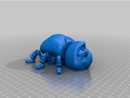 flexi beetle çift ekstrüzyon rizzle710 3d print model - Mito3D