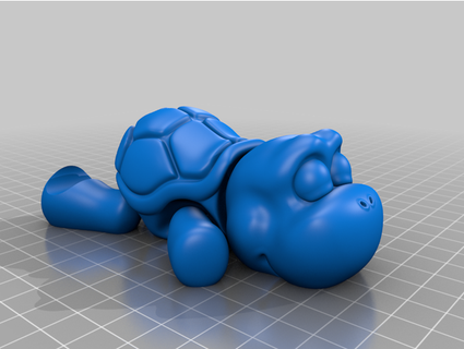 flexi turtle çift ekstrüzyon rizzle710 3d print model - Mito3D