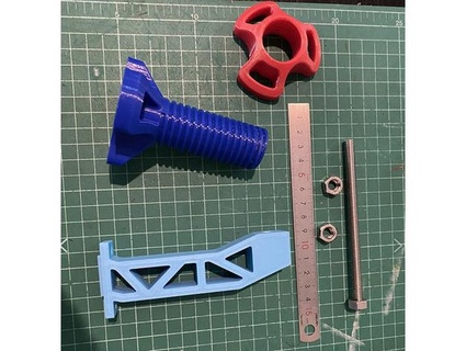 yuvarlanma kaşık Kulp destek filamentler ktl 7 3d print model - Mito3D