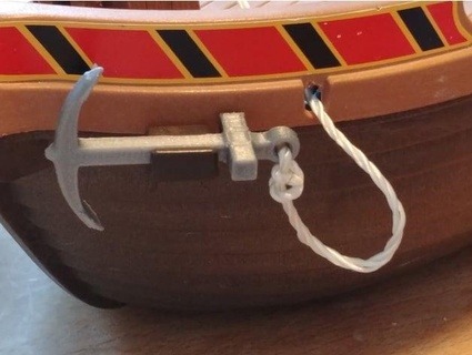 playmobil pirata Embarcacion ancla strat0 3d print model - Mito3D