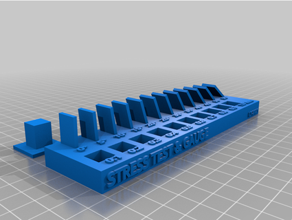 stress test interlocking tolerance gauge cutmaster 3d print model - Mito3D