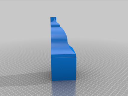 crown molding inside corner block sm28o 3d print model - Mito3D