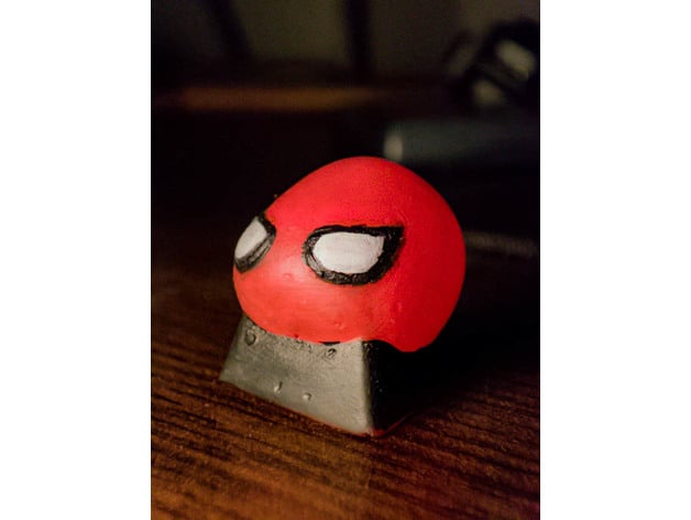 spider man keycap mechanical keyboards snickm 3D print model - Mito3D