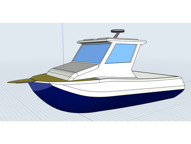 fishing boat lemkil76  3D print model - Mito3D
