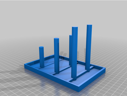 small baby bottle drying rack htyle0 3d print model - Mito3D