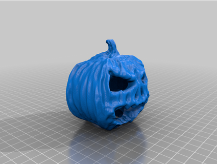 evil pumpkin halloween decoration bakester 3d print model - Mito3D