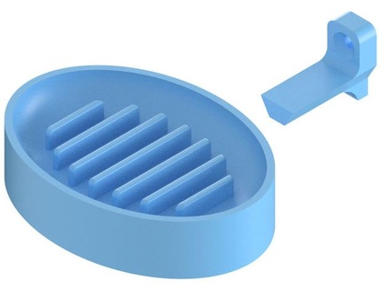 duvar monte kolay temiz sabun Kulp destek Sabun tutucu ayrıştırılmış kirpik temizlik almeidajuan 3d print model - Mito3D