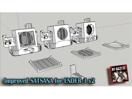 Satsana Ender 3v2 weiterer Atem Richtung lizzy77 3d print model - Mito3D
