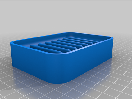pared montado fácil limpiar jabón soporte jabonera pestaña limpieza almeidajuan 3d print model - Mito3D